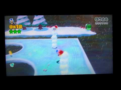[Super Mario 3D World] 3-1 Snowball Park Speedun (No Ice Glitch) in 45 seconds