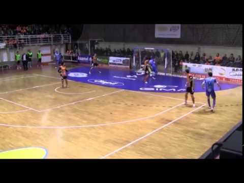 Gol Javi Alonso (1-1) Aspil Vidal Ribera Navarra -  Peñíscola Rehab Medic. J22, Primera Div