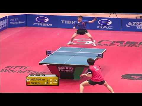 2014 Kuwait Open MS-QF Zhou Yu - Jun Mizutani (full match|short form in HD)