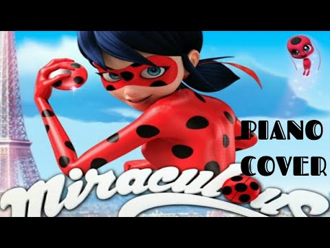 MIRACULOUS LADYBUG -THEME SONG || PIANO TUTORIAL WITH LYRICS ||How to play Miraculous- It's Ladybug