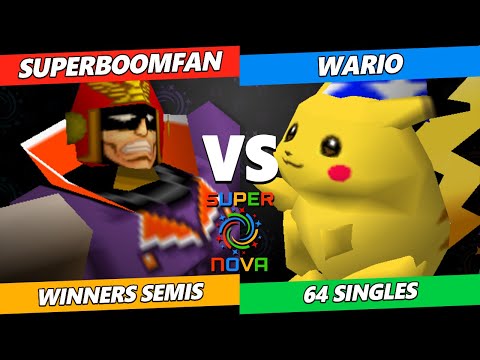 Supernova 2024 Winners Semis - SuPeRbOoMfAn (Falcon) Vs. Wario (Pikachu) Smash 64 - SSB64