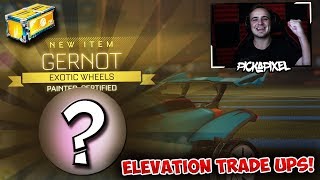 Trading Up ALL Of My Elevation Crate Items In Rocket League!