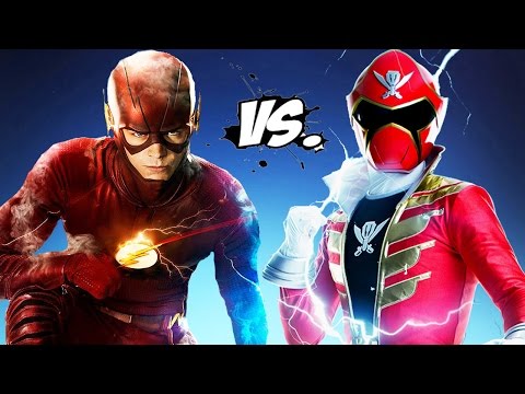 The Flash vs Red Super MegaForce (Power Ranger) Video
