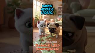 Alguém roubou o sorvete de pistache do cachorrinho!🍦😱 #shorts