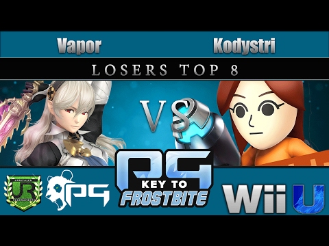 PG Key to Frostbite LOSERS TOP 8 - Vapor (Corrin, ZSS) vs Kodystri (Mii Gunner)