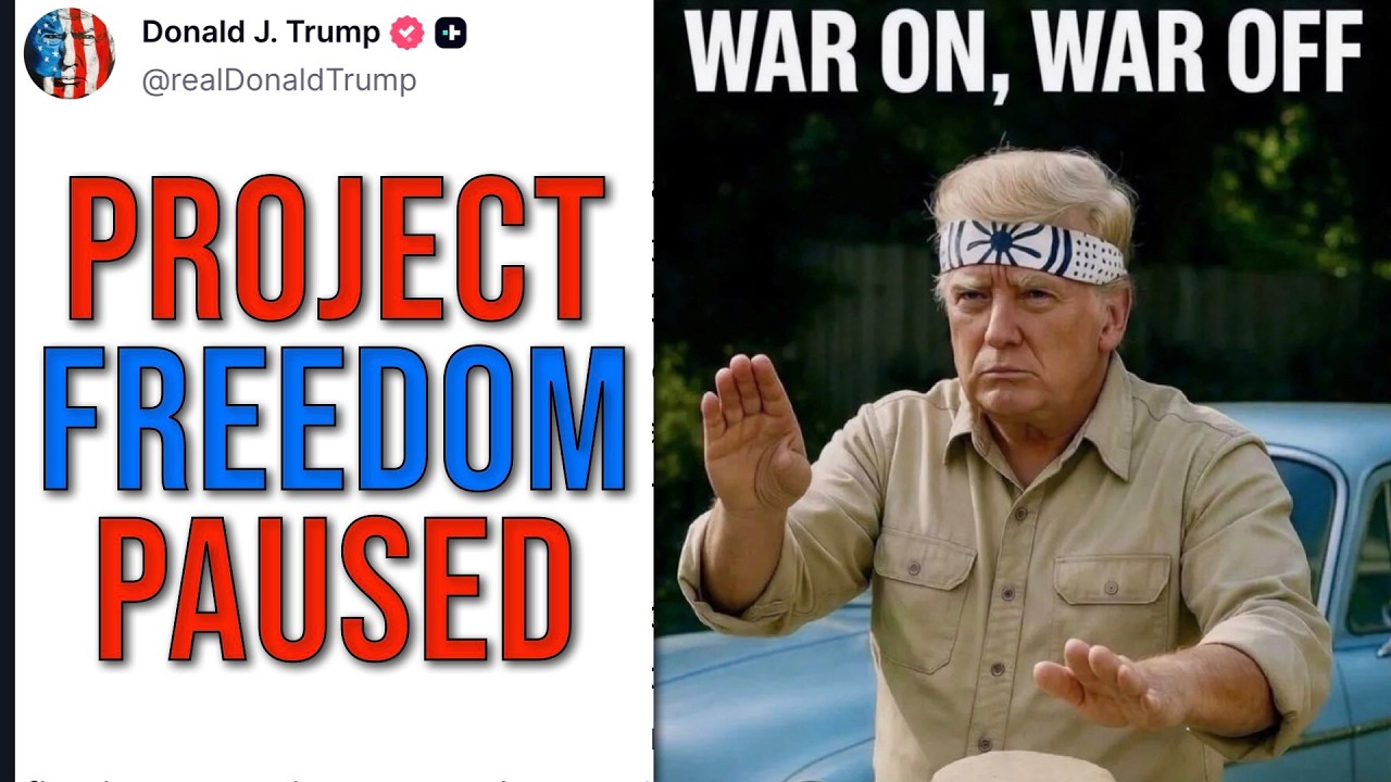 Pause on Project Freedom - Blockade Stays - Oil Price Drops???