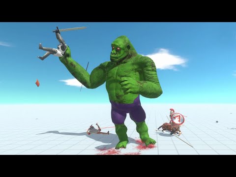HULK SKIN - Goro the Giant Vs All Units (Ancient Human) - Animal Revolt Battle Simulator