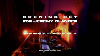 Sesión de apertura para Jeremy Olander