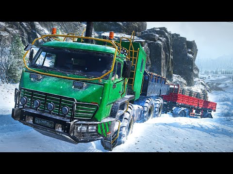 SnowRunner Azov 42-20 Antarctic The Monster of Alaska - Snow Runner Gameplay No Commentary Part.2!