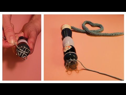 Knitting dolly instructions for beginners | Knitting with a knitting dolly | Beginning End | Knit...