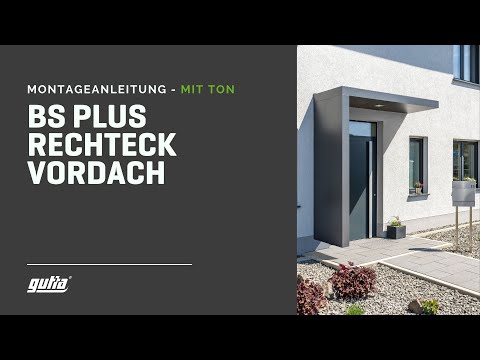 Rectangular canopy BS Plus installation by Gutta | From model 2023, please note the instructions