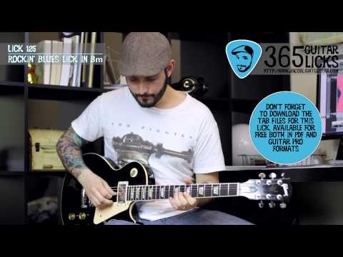 Lick 125/365 - Rockin' Blues Lick in Bm | 365 Guitar Licks Project