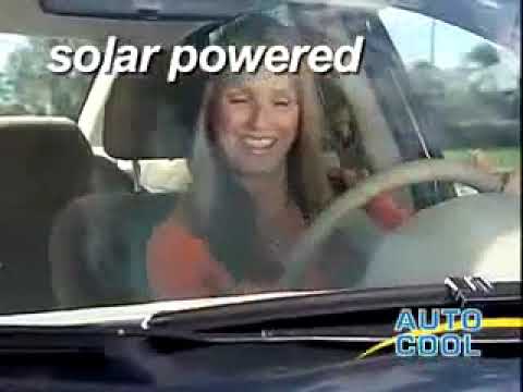 Solar powered power auto cool fan car air vent