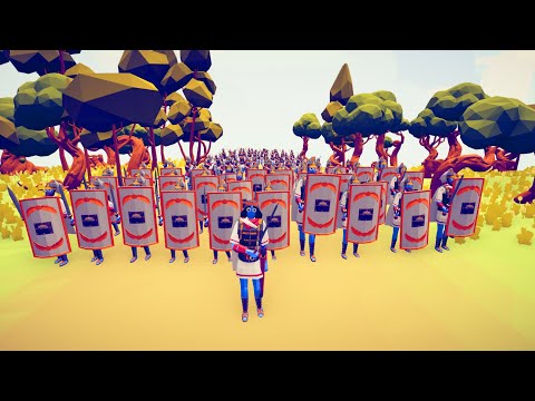 100x PERSIAN ARMY ATTACK ENEMY FORT - Totally Accurate Battle Simulator TABS