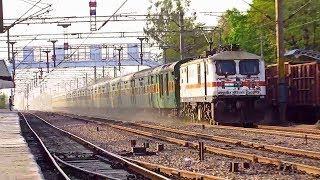 preview picture of video 'Dust Kicking Tempestous WAP-7 || Ranchi Garib Rath Express Strikes Wair at 130 kmph | High Speed NCR'