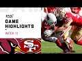 Cardinals vs. 49ers Week 11 Highlights | NFL 2019 Cardinals vs. 49ers Week 11 Highlights | NFL 2019