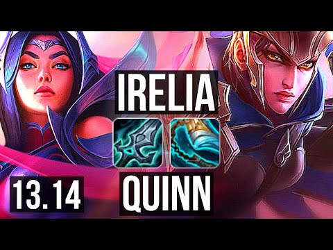 IRELIA vs QUINN (TOP) | 1.3M mastery, 4/1/3, 500+ games | KR Grandmaster | 13.14