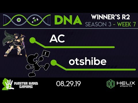 DNA S3:W7 - AC (Dark Pit) vs. otshibe (Game & Watch, Pac-Man) - Winner's R2