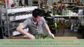 How to Make a Table Centrepiece Using Succulents - Live from Flowers for Everyone HQ