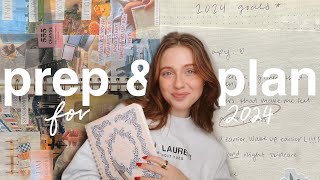 2024 PLANNING SESSION | new planner, making a vision board, 2024 goals & more ツ