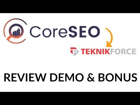 CoreSEO Review Demo Bonus - Google Core SEO Optimization Software Video