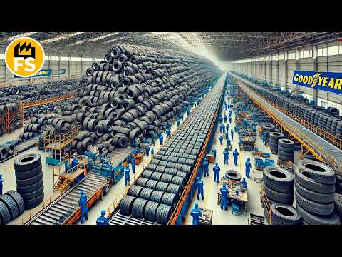 Goodyear: How 200 Million Tires Are Made Every Year! 🚗⚙️ Mind-Blowing Technology!