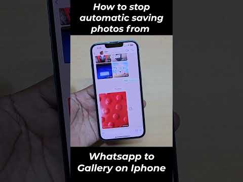 How to stop whatsapp saving photos to gallery iphone #iphone #whatsapp
