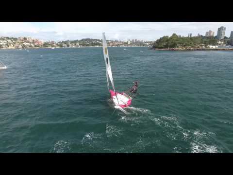 Compass Global Markets 18 footer Skiff Drone Footage 26th Feb 2017