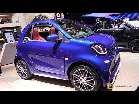 2019 Smart EQ ForTwo Cabrio Brabus Electric - Exterior, Interior Walkaround - 2018 Paris Motor Show