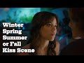 Winter Spring Summer Or Fall Kiss Scene Remi Barnes Jenna Ortega Percy Hynes White