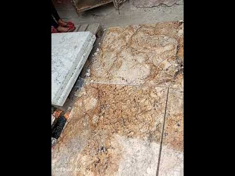 Polished colonial gold granite tiles, for flooring, thicknes...