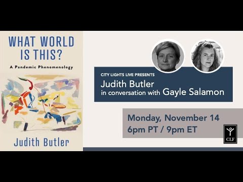 CITY LIGHTS LIVE! Judith Butler in conversation with Gayle Salamon