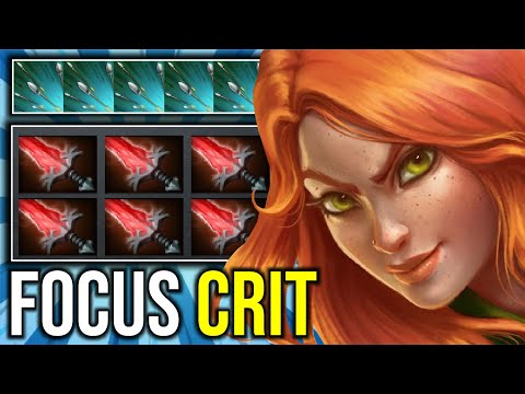 FOCUS CRIT..!! 6x Crystalys + Aghanim Scepter Windranger Nonstop Focus Fire by Goodwin 7.25 | Dota 2