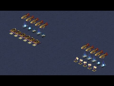 Bunker Gattling Tank vs Gattling Cannon - Red Alert 2