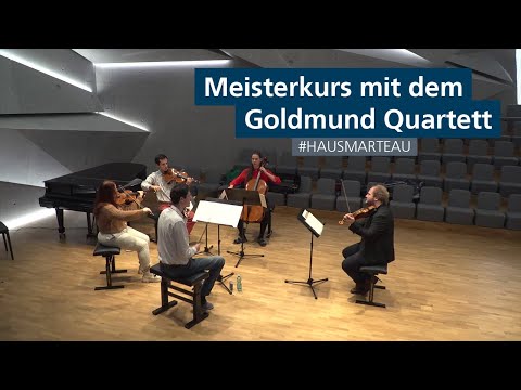 Meisterkurs mit dem Goldmund Quartett in Haus Marteau