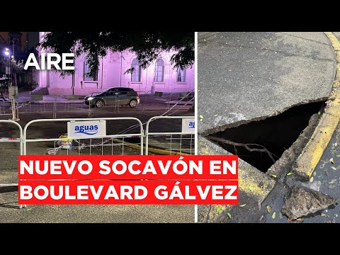 🔴 Santa Fe: Nuevo socavón en Boulevard Gálvez y 9 de Julio 🔴