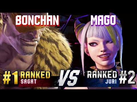 SF6 ▰ BONCHAN (#1 Ranked Sagat) vs MAGO (#2 Ranked Juri) ▰ High Level Gameplay