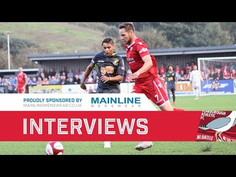 Interviews - Scarborough Athletic v Matlock Town - 21/08/2018