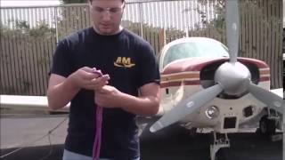 AIRCRAFT TIE-DOWN BOWLINE KNOT