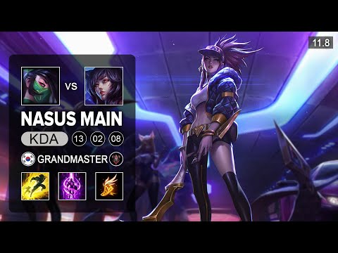 Akali Mid vs Ahri - KR Grandmaster Patch 11.8