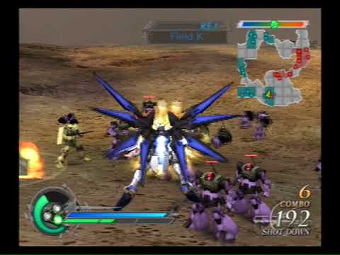 Dynasty Warriors: Gundam 2 (PS2) Undub Mod - Kira Yamato Gameplay Example