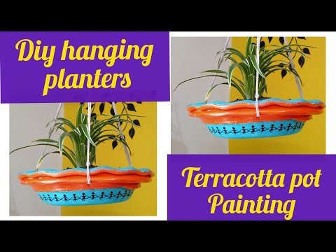 DIY Hanging Planter using Terracotta pot|Easy DIY Planter | Hanging Planter Idea ‎@Mom Cum Artisan 
