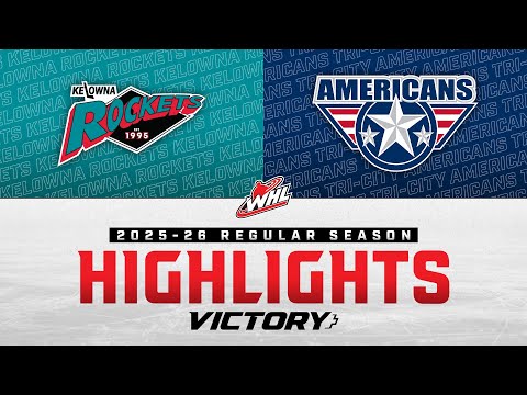 Kelowna Rockets at Tri-City Americans 11/28 | WHL Highlights 2025-26