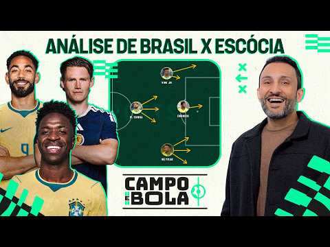 COMO O BRASIL VAI JOGAR SEM O RAPHINHA? ANÁLISE TÁTICA DE BRASIL X ESCÓCIA COM VSR