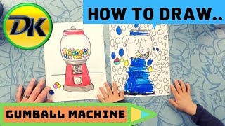 How to Draw a Gumball Machine