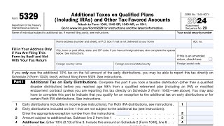 IRS Form 5329 walkthrough (Additional Taxes)