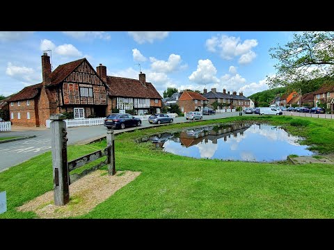 Aldbury Village And 12th Century Church Walking Tour - English Coutryside Walking Tour 4K