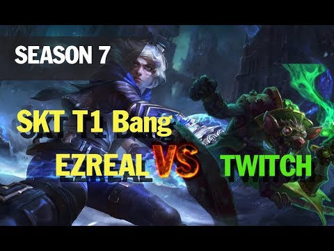 lol esports highlights l SKT T1 Bang plays EZREAL vs TWITCH ADC