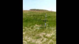 preview picture of video 'A Scale Model of Robert Goddard's First Rocket Takes Flight'