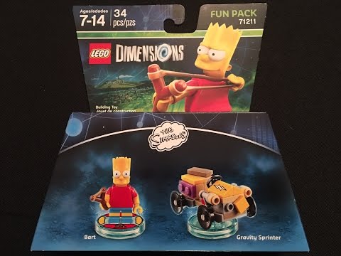 The Simpsons Bart Simpson Fun Pack Lego Dimensions Unboxing & Building